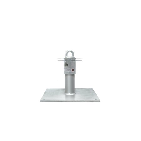 SUPER ANCHOR SAFETY CRA-4-12 HDG 12" 4-Way Sch 40 Riser with 52 Hole Base Plate.  Requires 1054-G 4-Way Top Fixture. 1032-4G